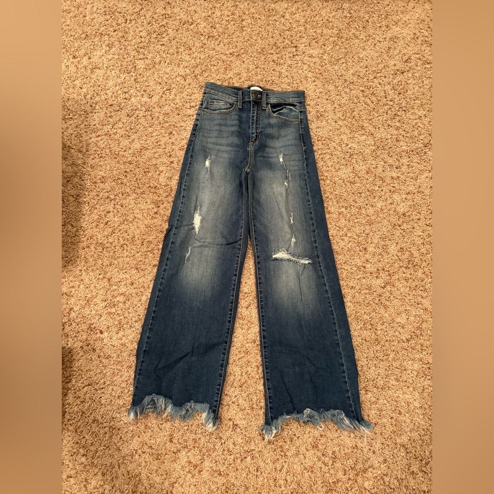Sneak Peek Distressed Blue Women's Jeans